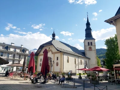 Saint Gervais les Bains - the village in the summer