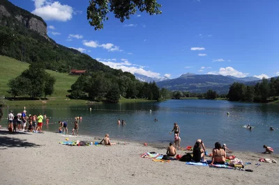 Sallanches - Ilettes lake and beach