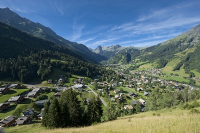 Les Contamines Montjoie the village in summer